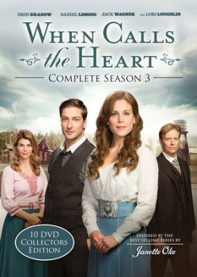 When Calls the Heart Complete Season 3 Collectors Edition Hallmark series, Hearties, Erin Krakow, Daniel Lissing, Janette Oke, When Calls the Heart