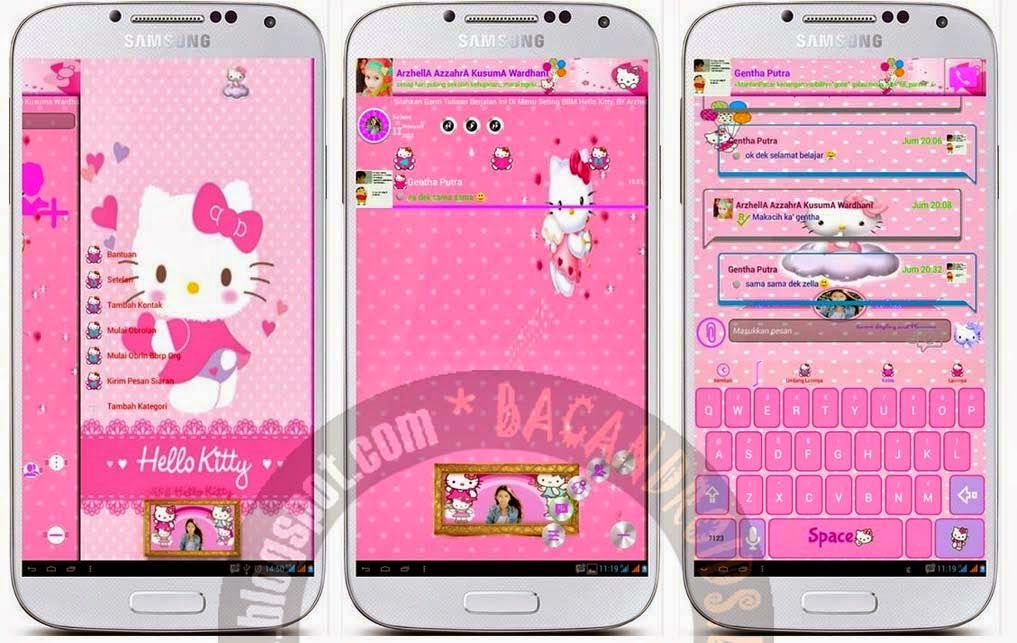 Tema BBM Kartun dan Elegan untuk Android (dari berbagai versi)