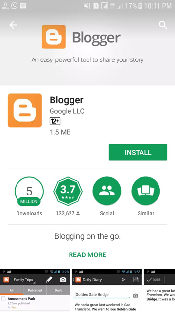 Cara buat blog di google lewat android