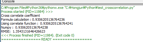 Everything about Vehicle Simulation: [Python 3] Cross correlation