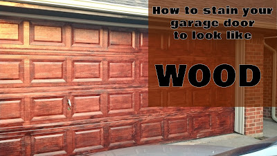 Fix Lovely How To Stain Your Garage Door To Look Like Wood