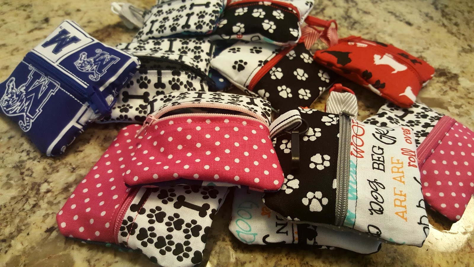 It's a zipper bag party! Designs by Little Bee