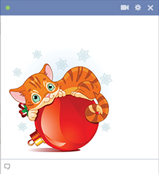 Holiday Cat FB Icon