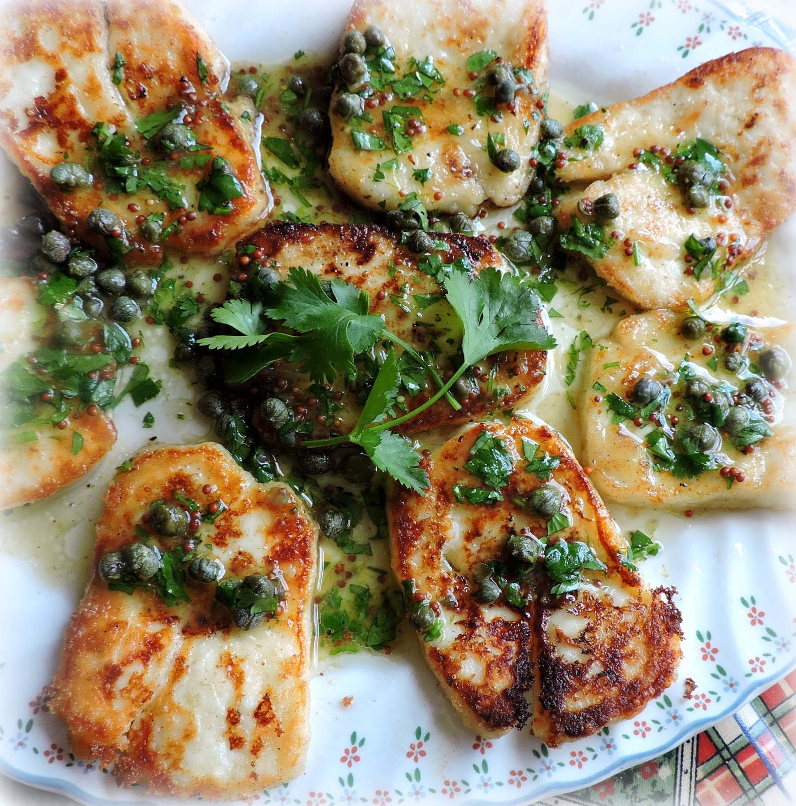 The English Kitchen Lime & Caper Dressed Halloumi Cheese