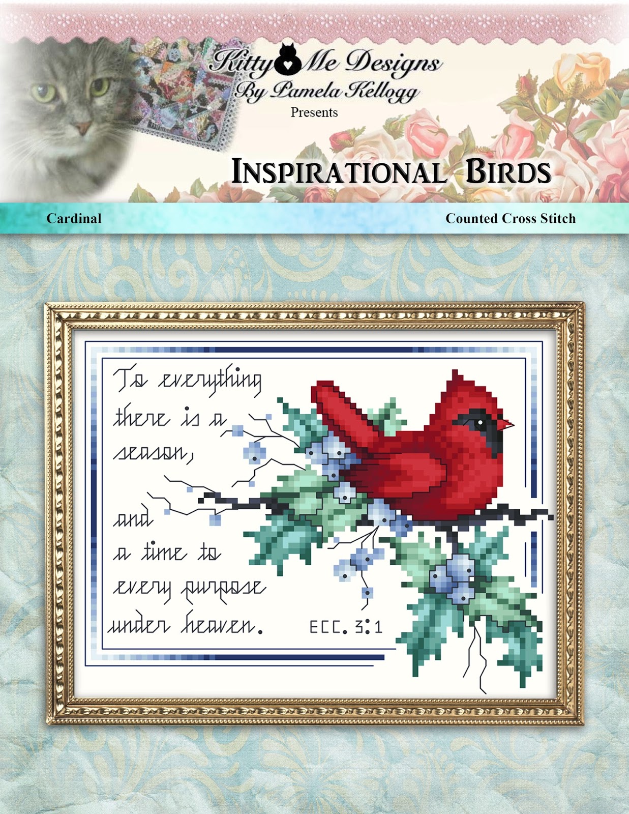 Kitty And Me Designs Inspirational Birds Counted Cross Stitch Patterns