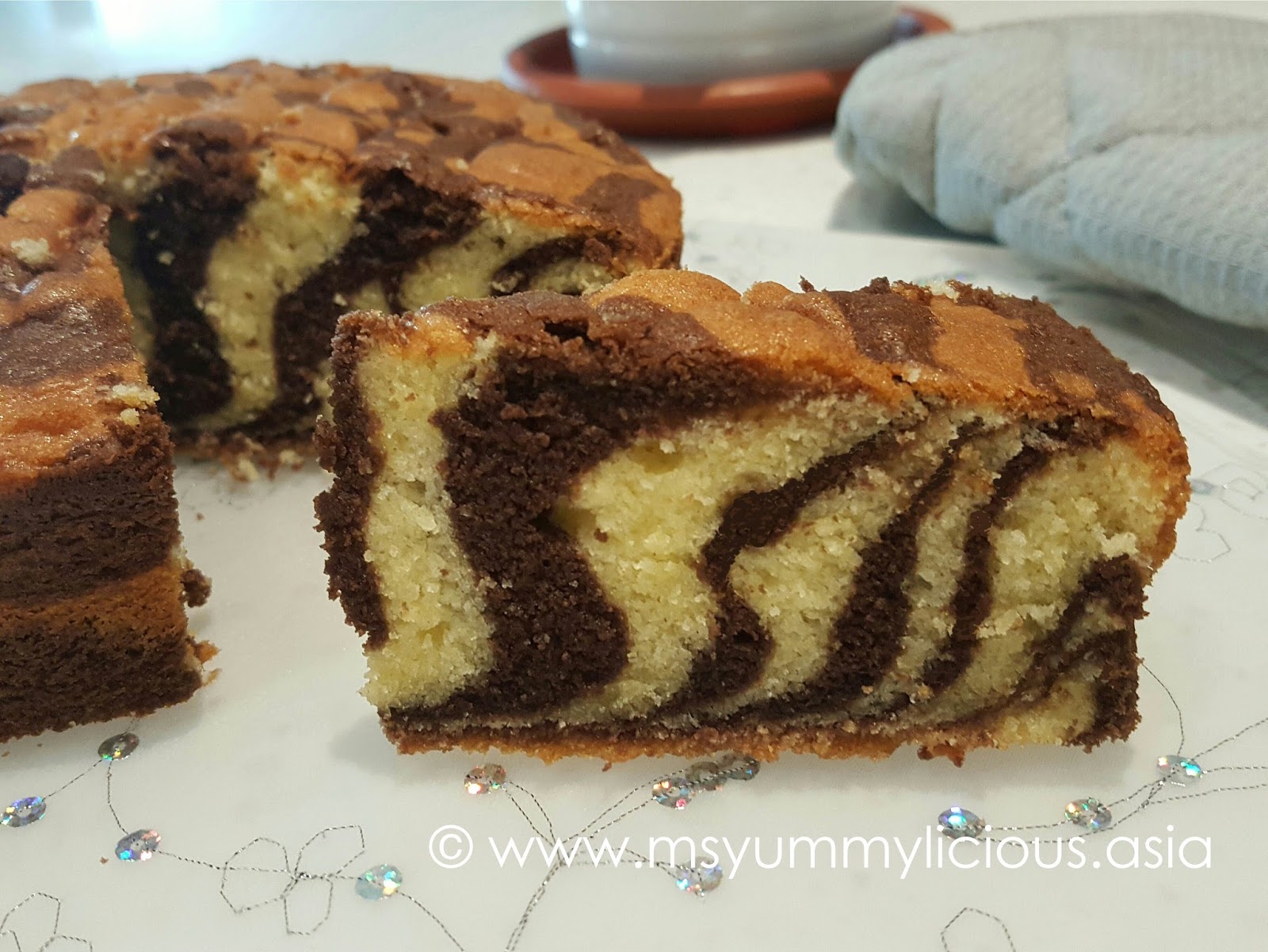Zebra Butter Cake Yummylicious + Babylicious