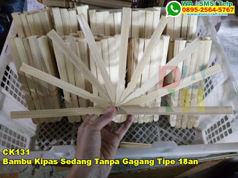 Grosir Bambu Kipas Sedang Tanpa Gagang Tipe 18an