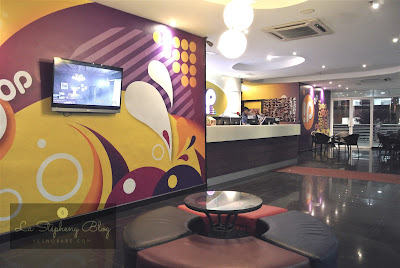 the reception and waiting area of karaoke box named iPOP based in PV128 setapak kuala lumpur