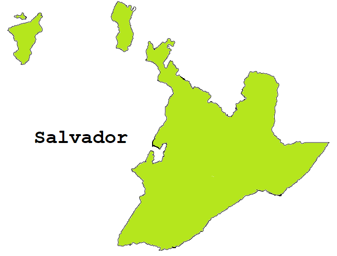 Blog de Geografia Mapa de Salvador, Bahia