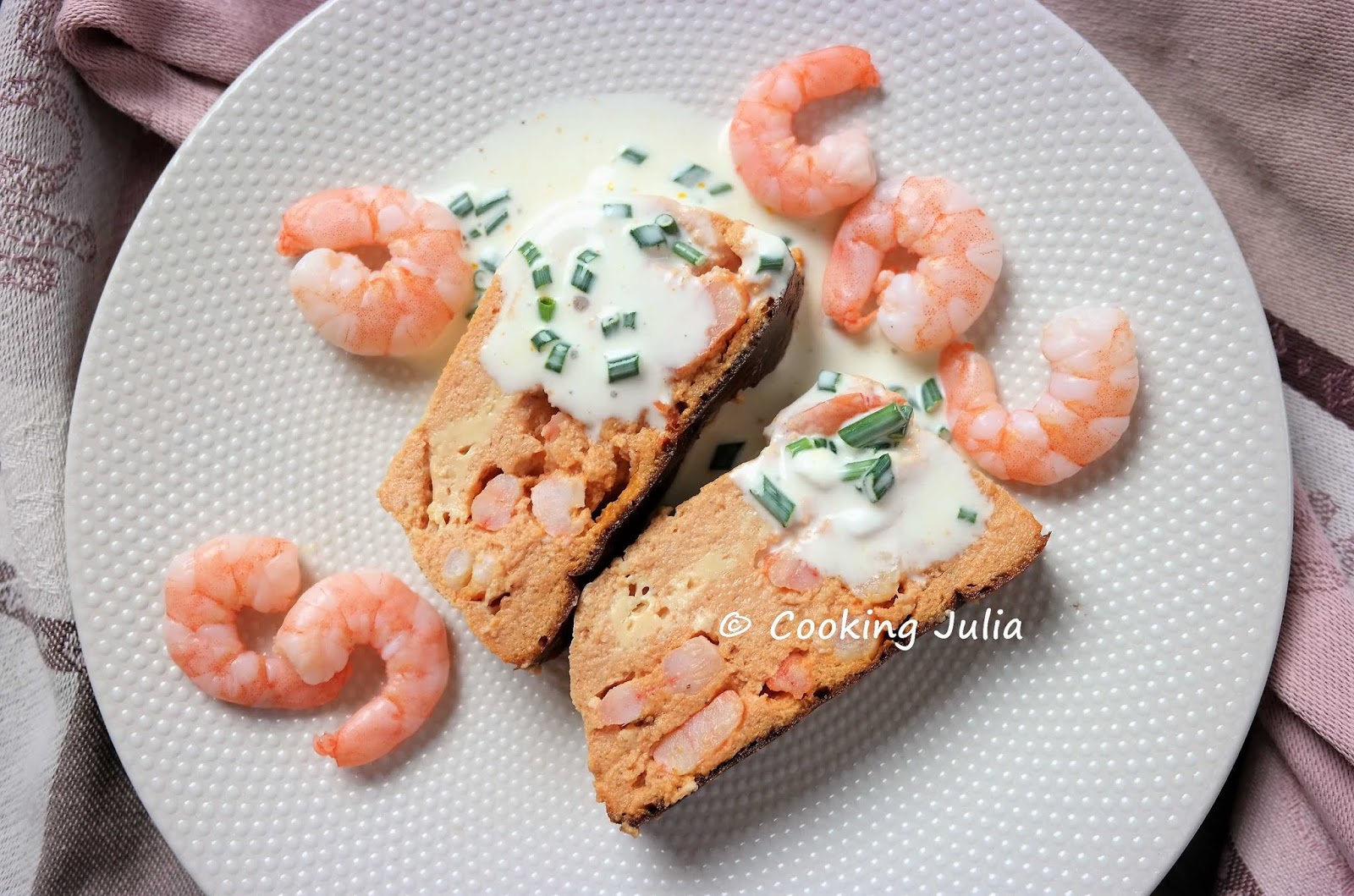 COOKING JULIA TERRINE DE CREVETTES À LA TOMATE
