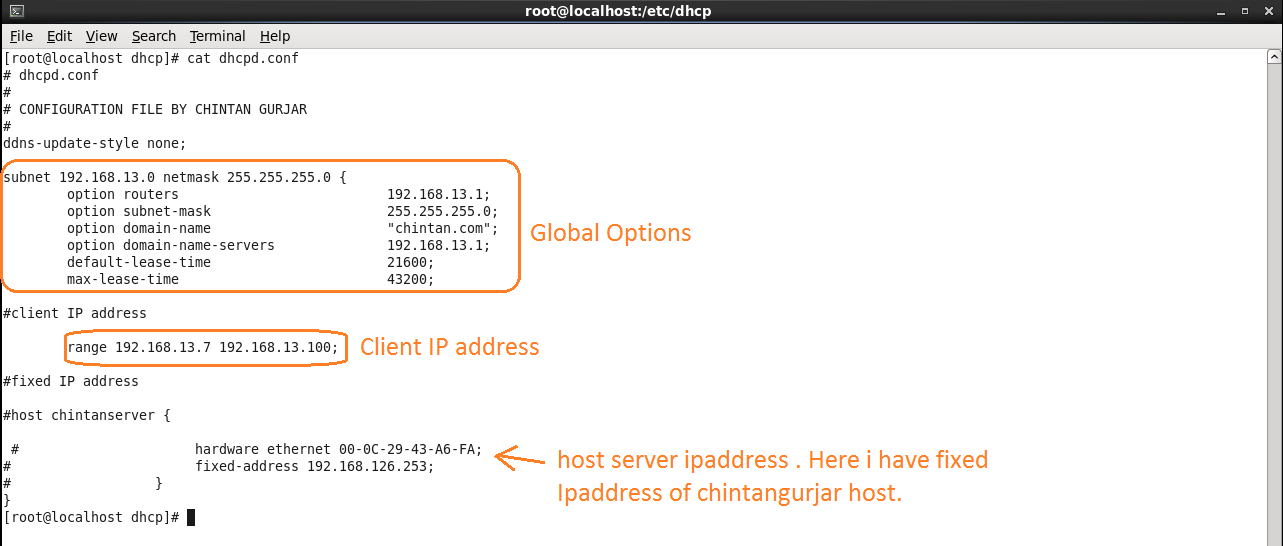 Cybersecurity Blog DHCP Configuration Server CentOS Client XP