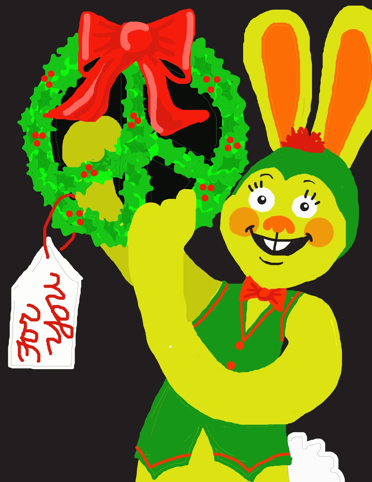 Louann Mattes Brown: Rabbit, Rabbit, Rabbit. November Doodles