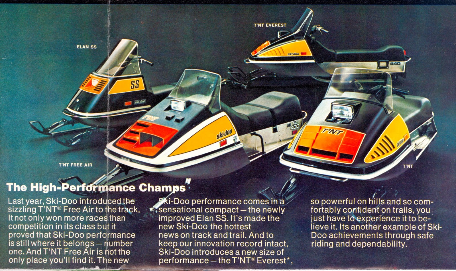 CLASSIC SNOWMOBILES OF THE PAST: 1974 SKI-DOO PERFANCE SLEDS