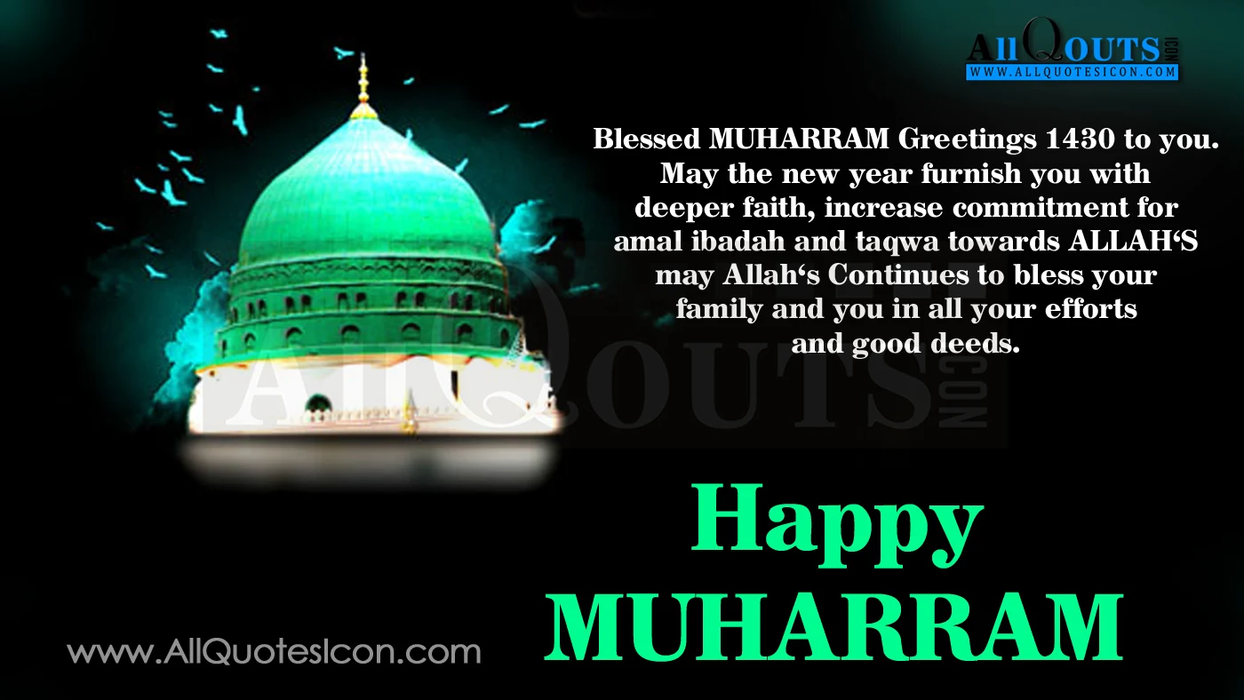 Happy Muharram Quotes in English HD Wallpapers Best Muharram 