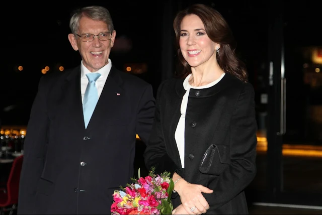 HRH The Crown Princess Mary of Denmark presents Wednesday, February 4, 2015 Cancer Society Merit Award in 2015