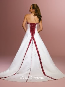 Wedding Dress: Red and White Wedding Dress Designs For Christmas Day