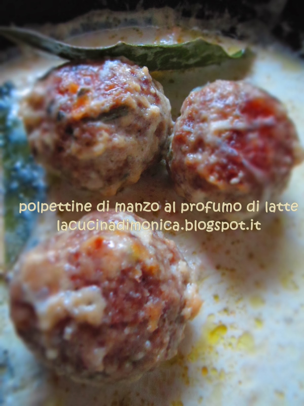 polpette di manzo al profumo di latte