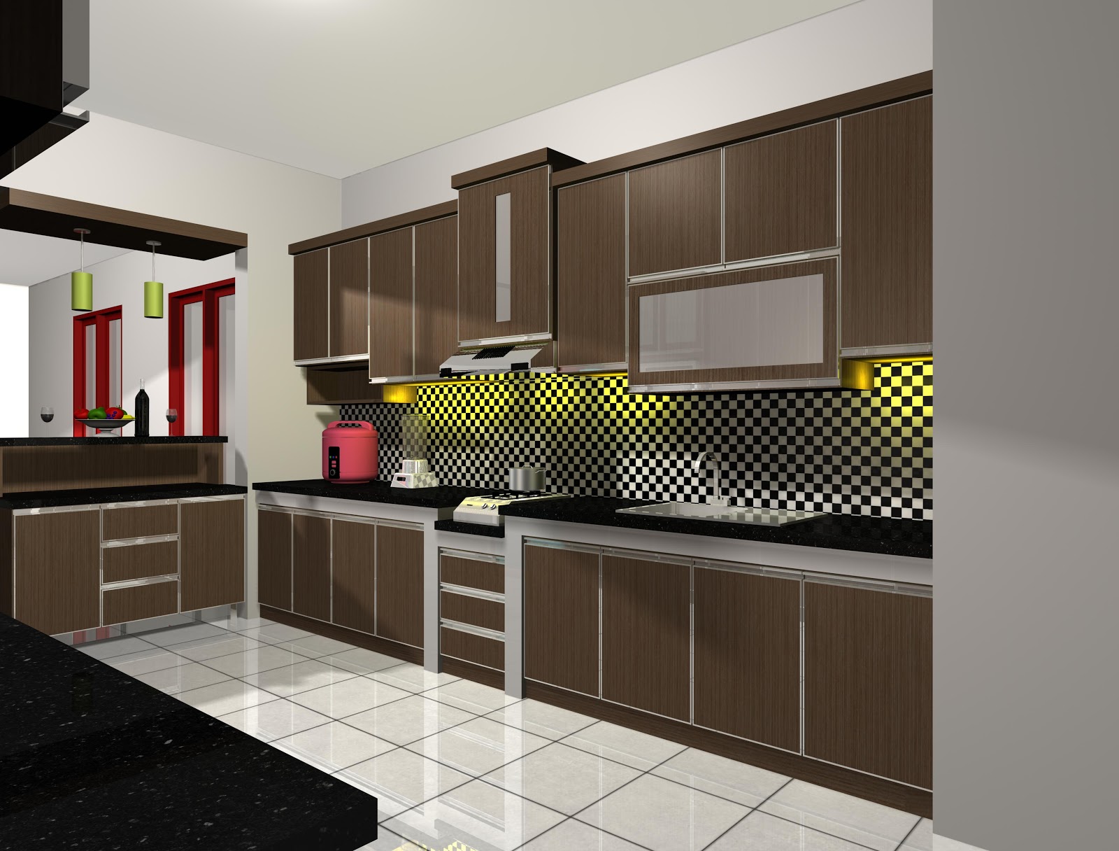 Desain Interior Dapur Rumah Modern  Terbaru 2019