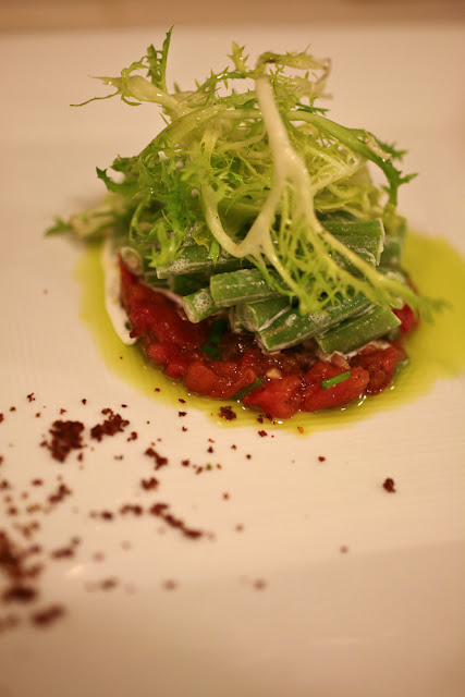 The (Ad Hoc) French Laundry: Salad of Haricot Vert, Tomato, and Chive