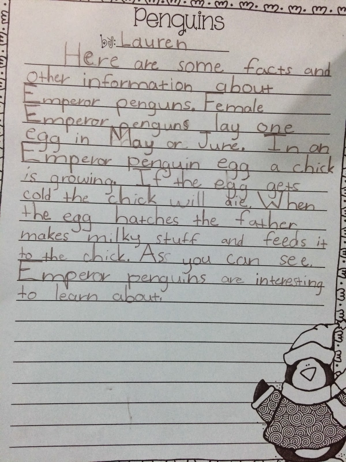 Mrs. Hoschouer: Penguin Paragraphs