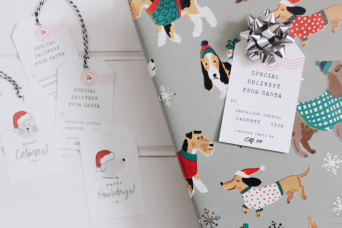 Free Printable Holiday Gift Tags | Union Shore Blog