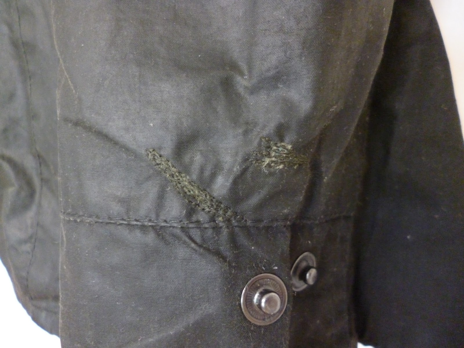repair hole barbour jacket
