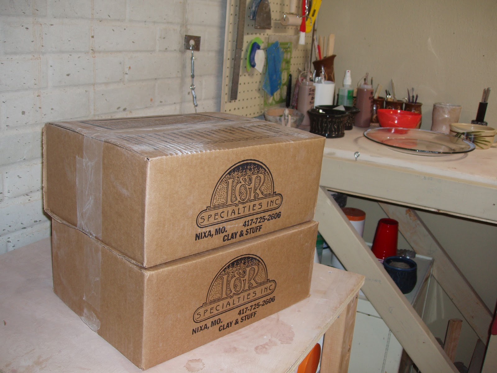 Sleeping Village Pottery 100 pounds of clay....