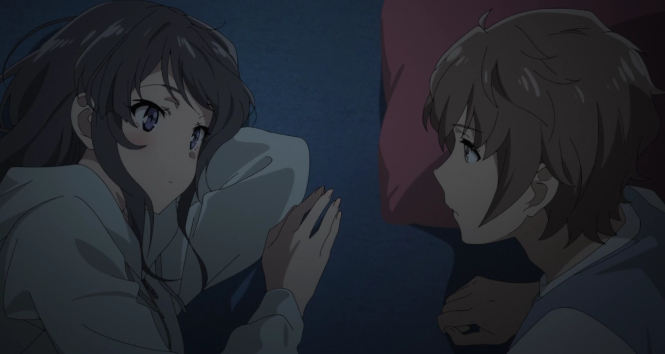 аниме seishun buta yarou wa bunny. сакута азусагава на аву. этот свин не понимает чувств. сакута адзусагава и май. сакута адзусагава.