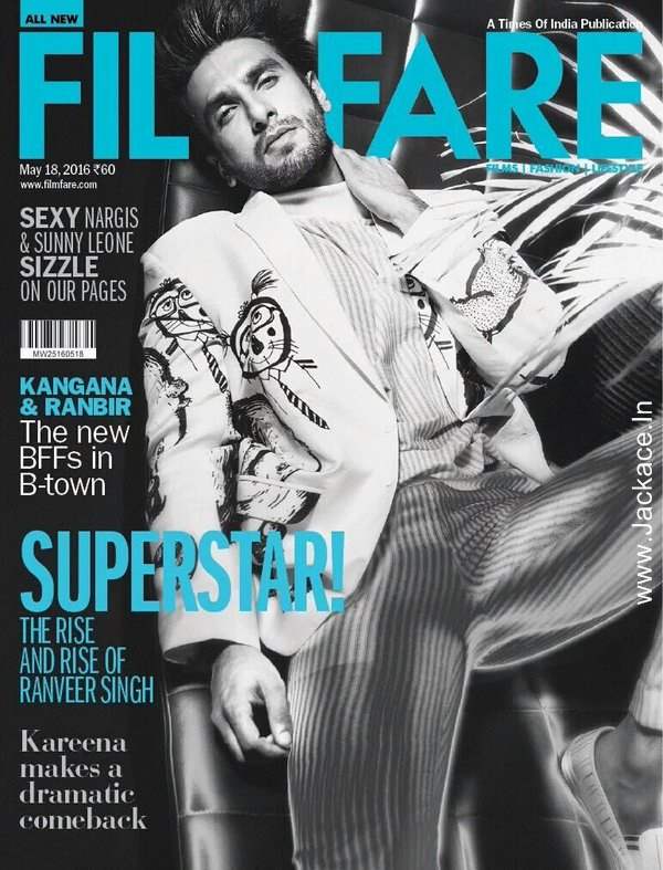 Uber Cool Ranveer Singh On The Cover Of Filmfare Magazine! 