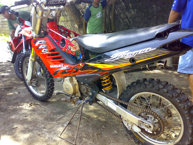 Modifikasi Shogun 110 Cara dan Gambar Modifikasi Shogun 110 Jadi Trail Dan Racing Look