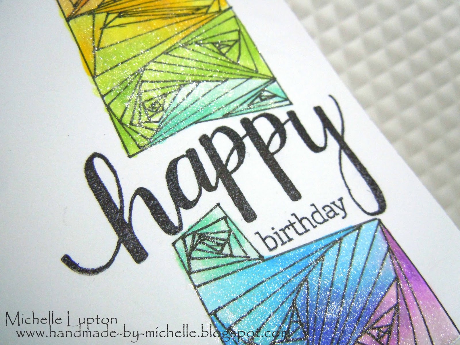 handmademichelle zendoodle birthday card