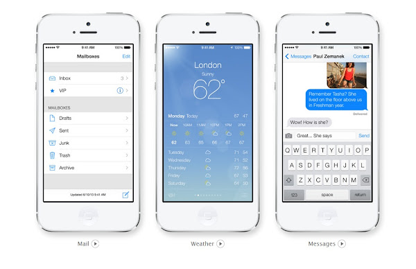Apple iOS7 new Design