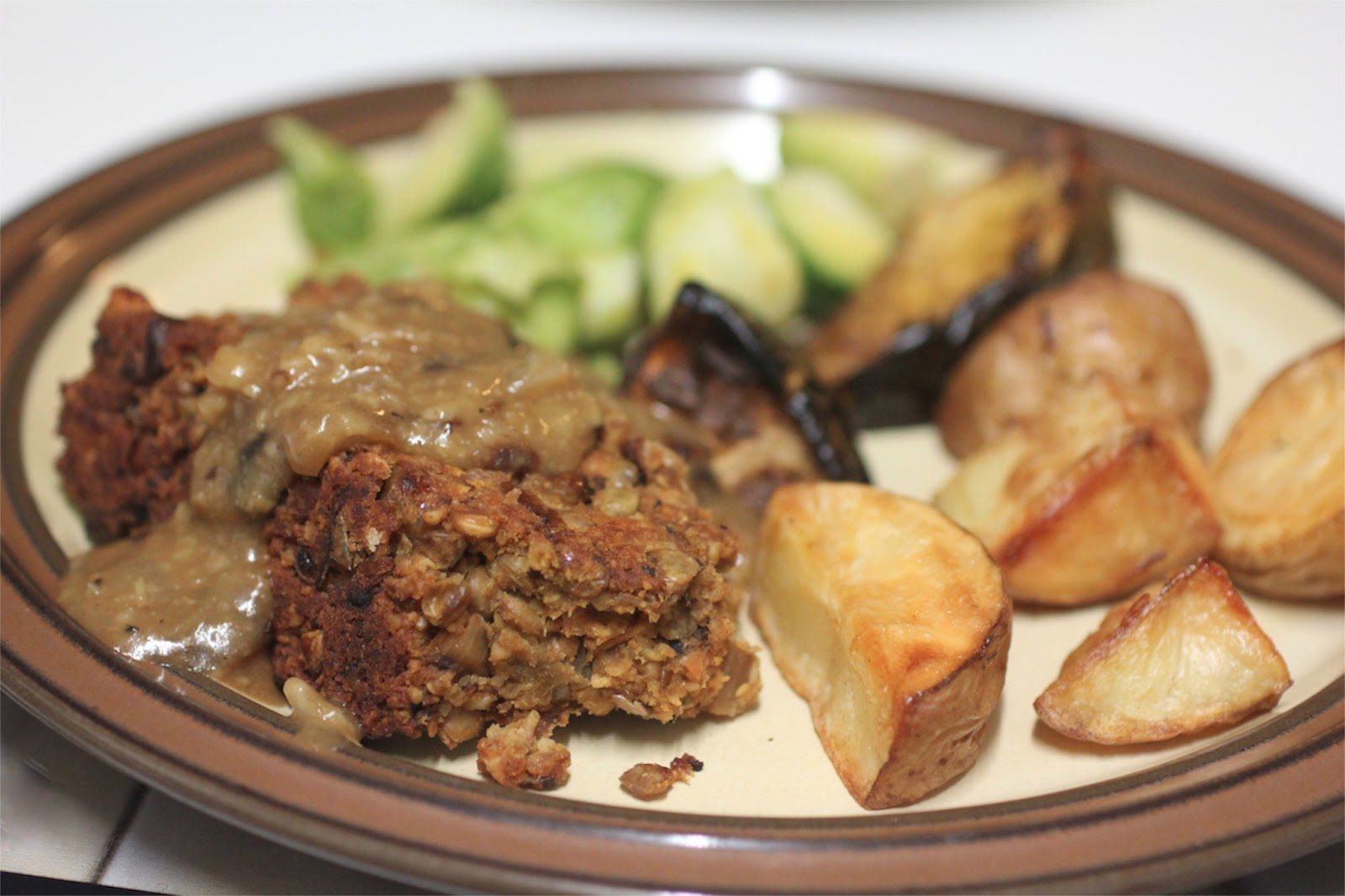Green Gourmet Giraffe Lentil and mushroom nut roast and what to do
