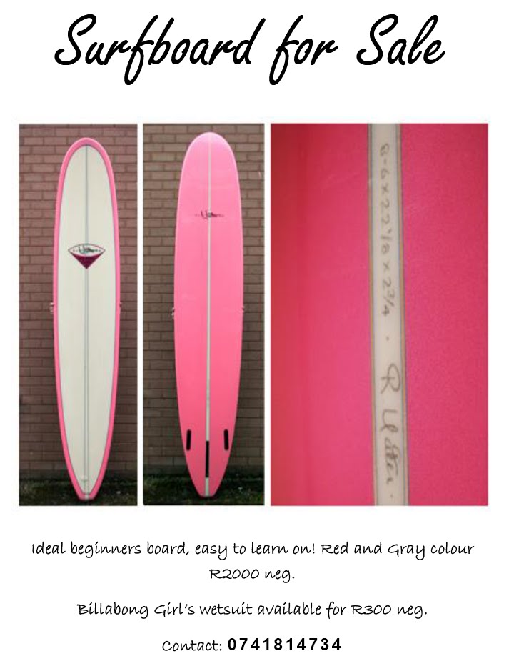 Student Blog Surfboard for sale