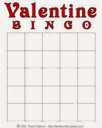 Valentine's Day Blank Bingo Card 2