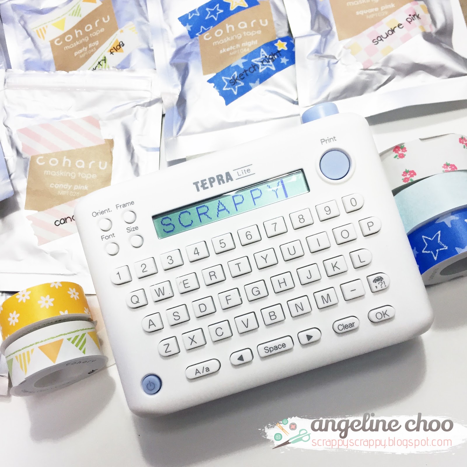 Coharu Washi Tape Label Printer Tepra Lite REVIEW Scrappy Scrappy