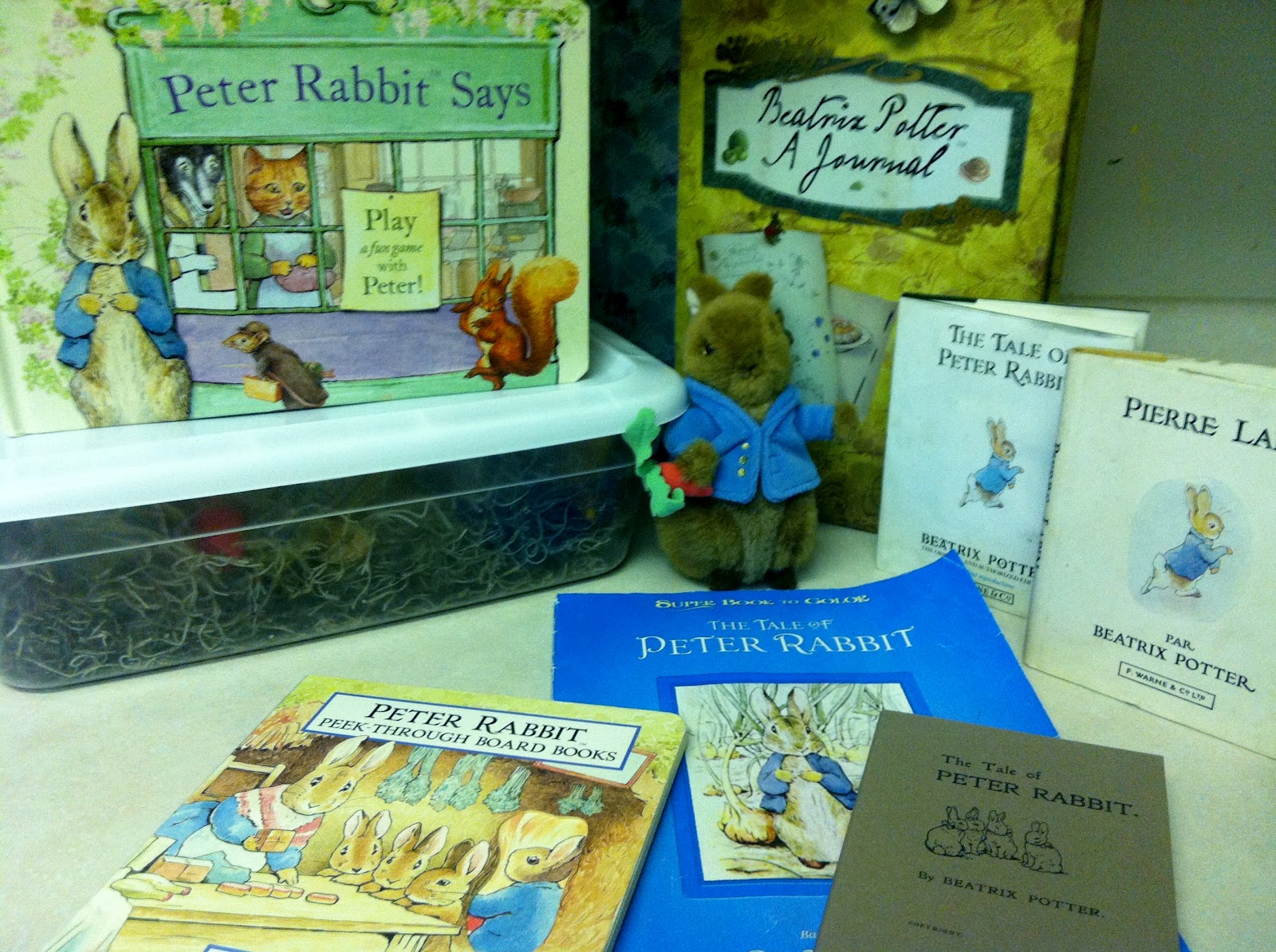 Handmade by CJ: Peter Rabbit Sensory Tub