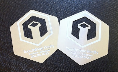 tarjetas de visitas creativas en metal