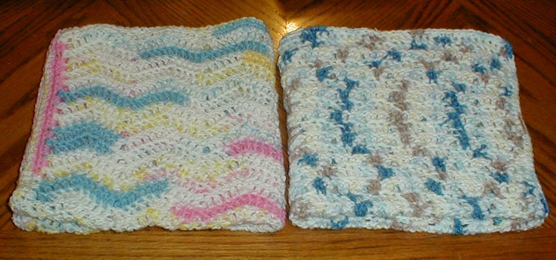 Karens Crocheted Garden of Colors 2 Preemie Baby Blankets