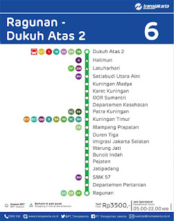 peta rute transjakarta ragunan dukuh atas