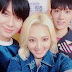 SNSD HyoYeon snap a photo with SHINee's TaeMin and NCT's Ten