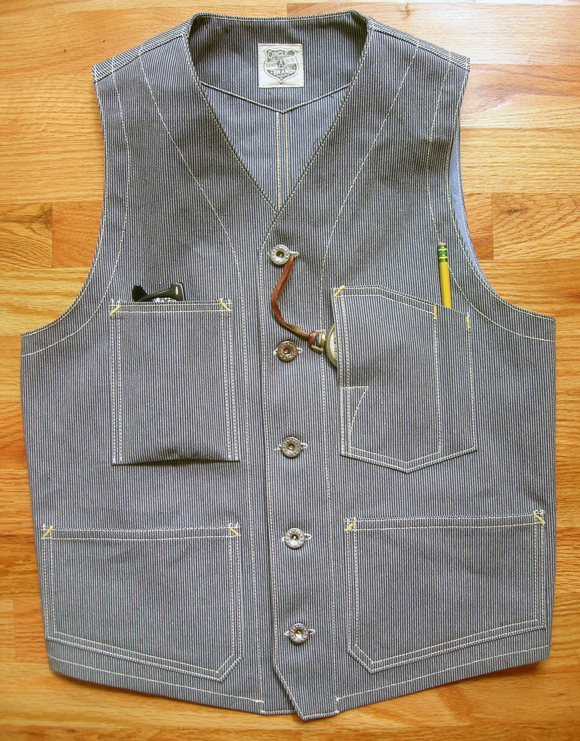 Russell's Shirts: Railroad Vest, v.4
