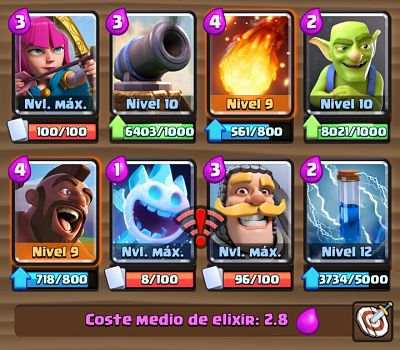 4 Mazo con el cañón Clash Royale 4 Mazo con el cañón Clash Royale