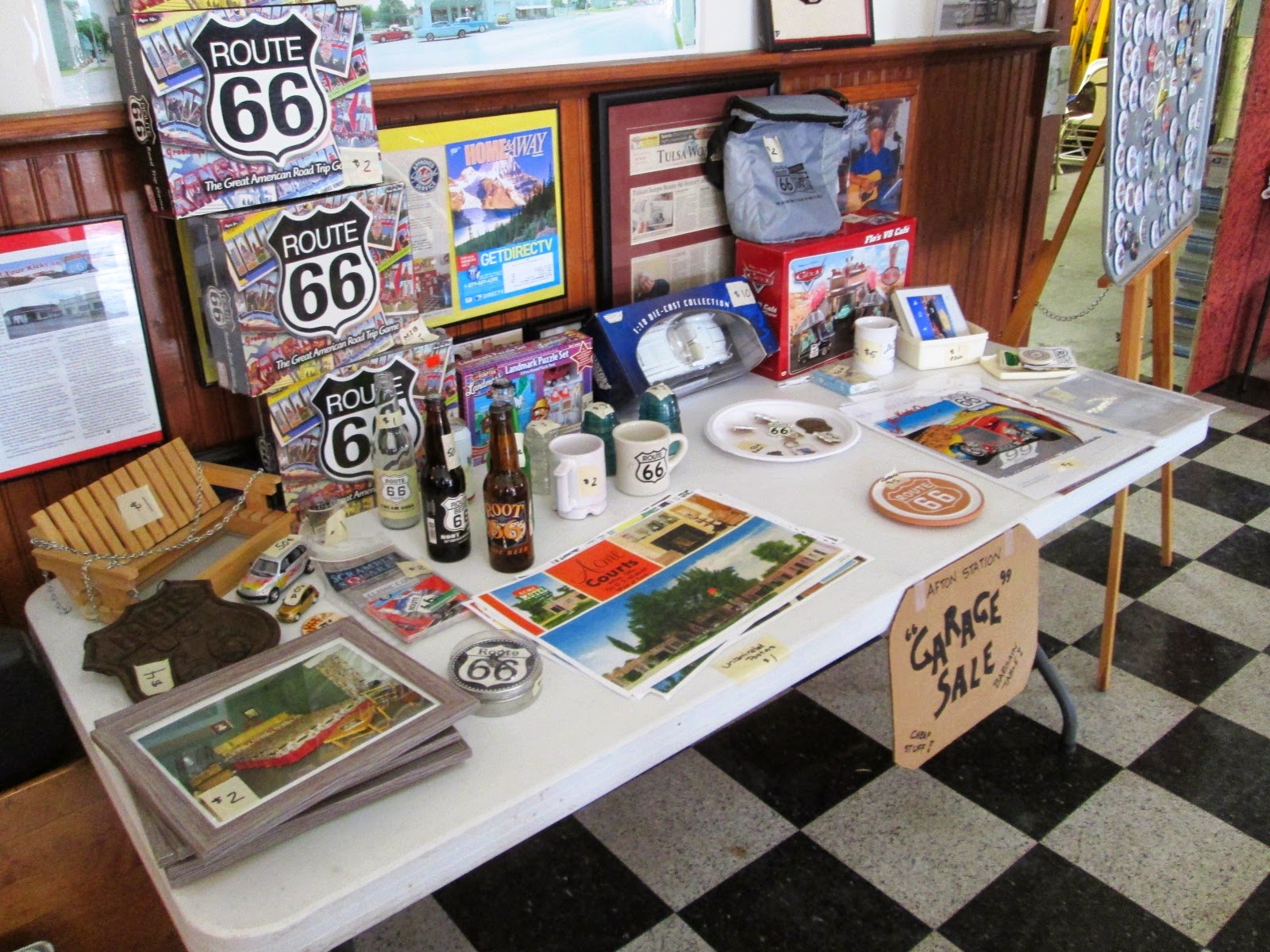 Thoughts from a Route 66 Business Owner Our Garage "Garage Sale"