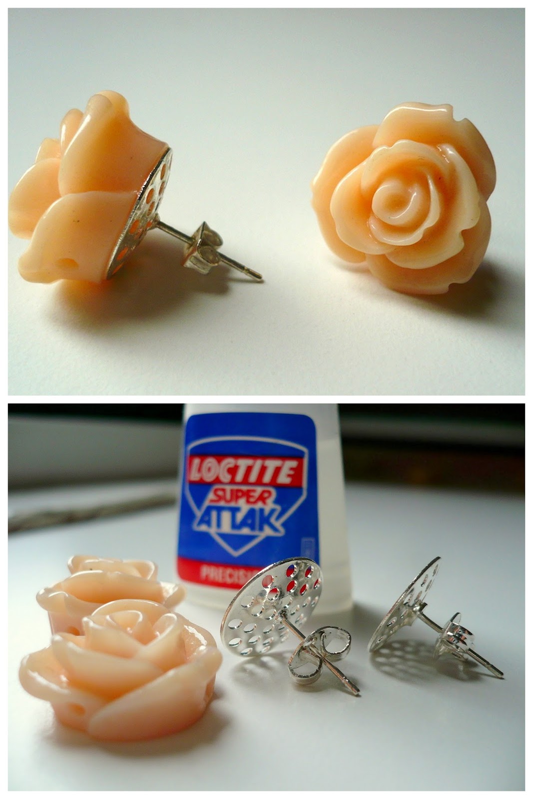 DIY Little Roses Earrings JUICY