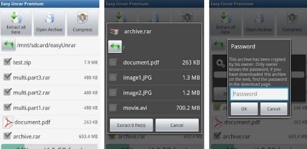 Cara extrak file zip di android