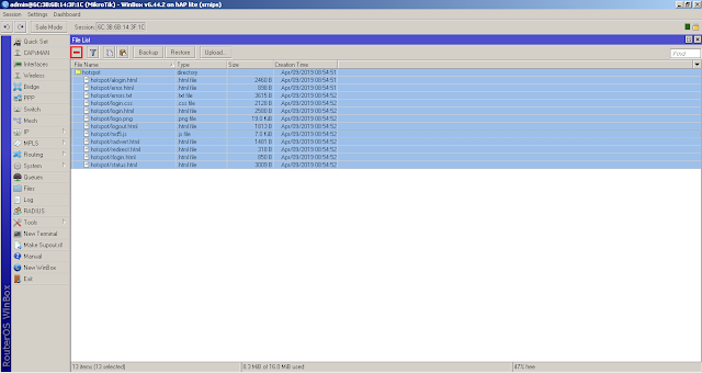 cara mengganti tampilan login mikrotik