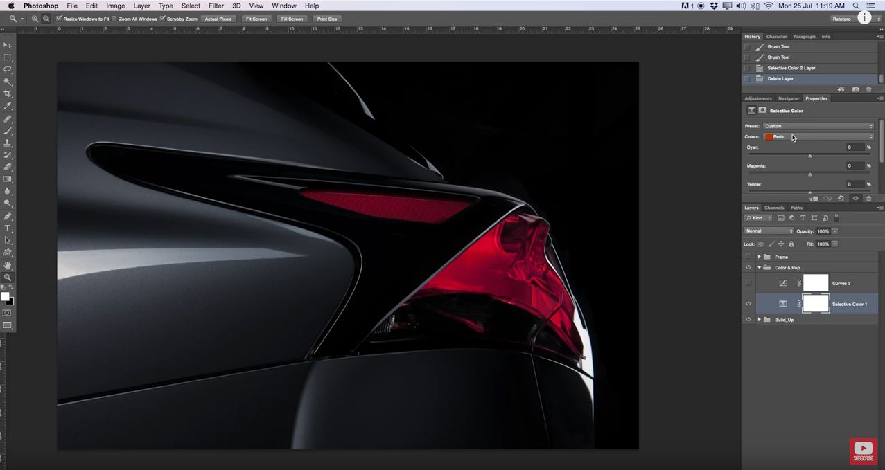 How To Retouch A Car Light In Photography Blog Tips ISO