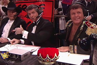 WWF / WWE - Wrestlemania 13 - Jim ross, Vince McMahon, Jerry 'The King' Lawler WWF / WWE - Wrestlemania 13 - Jim ross, Vince McMahon, Jerry 'The King' Lawler