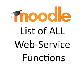 Moodle list of all web-service functions - codingtrabla tutorial